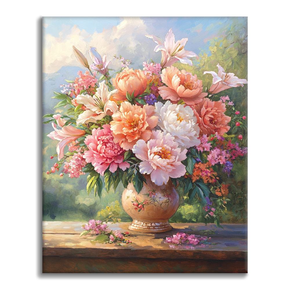 Zeitlose Blüte – Malen nach Zahlen