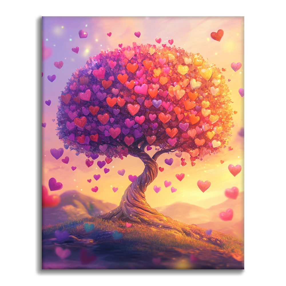 Baum der Liebe – Malen nach Zahlen