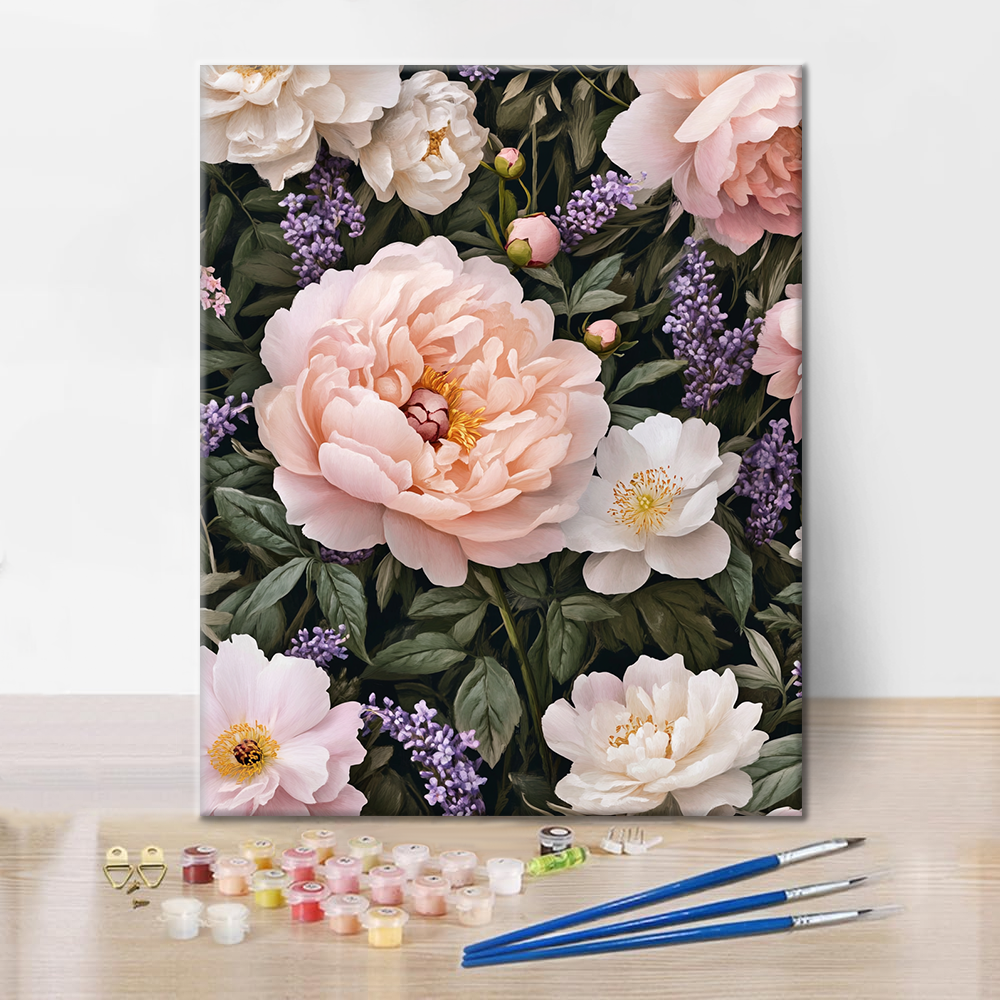 Blumensinfonie – Malen nach Zahlen