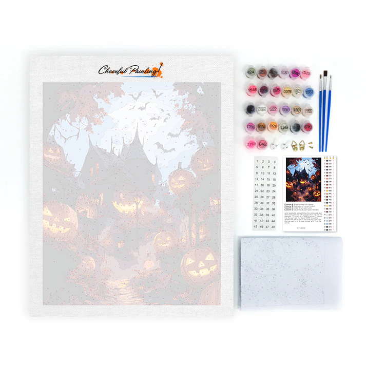 Castillo de calabaza – Pintar por números