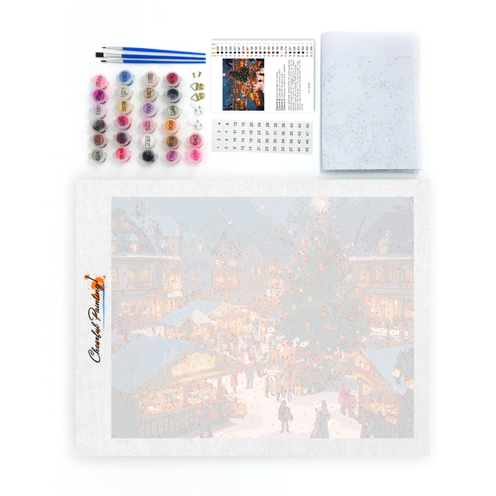 Kerststad – Schilderen op nummer