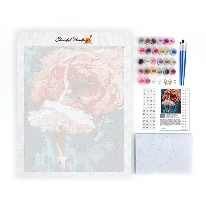 Bailarina - Pintar por números