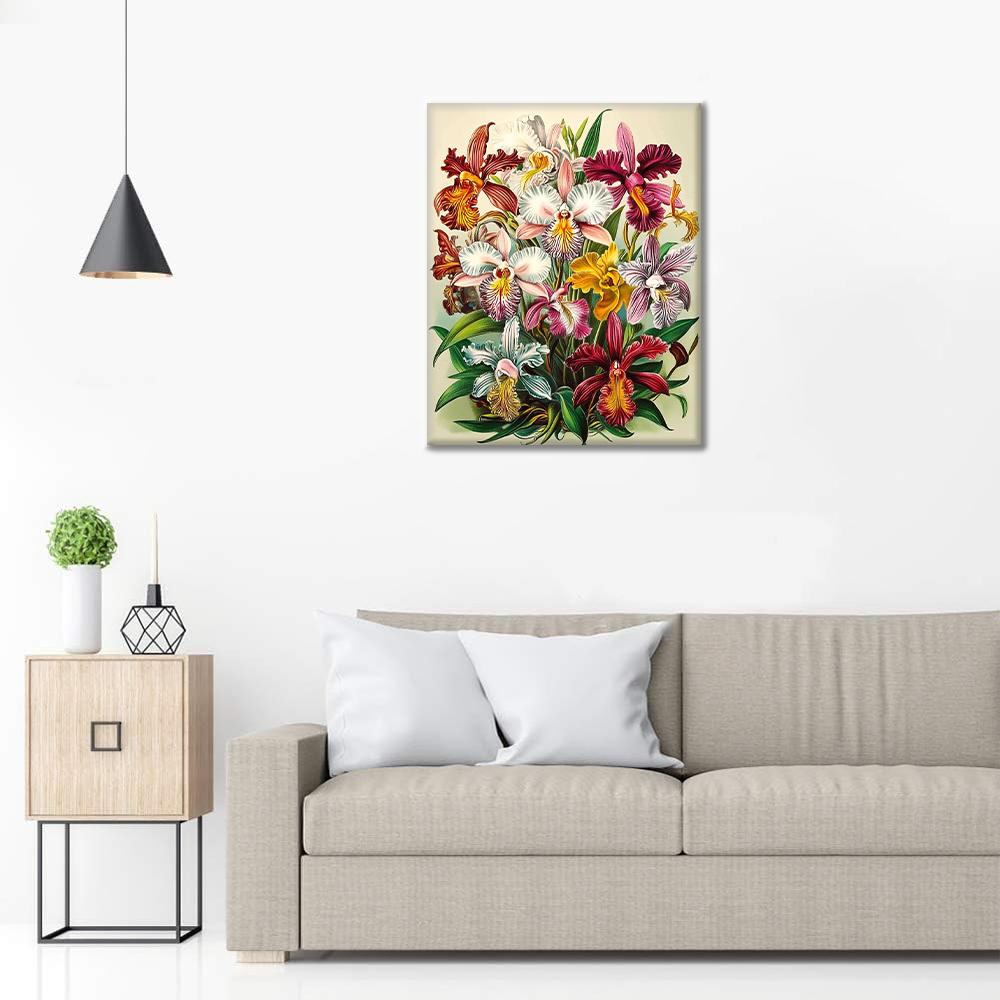 Königliche Orchideen - Malen nach Zahlen