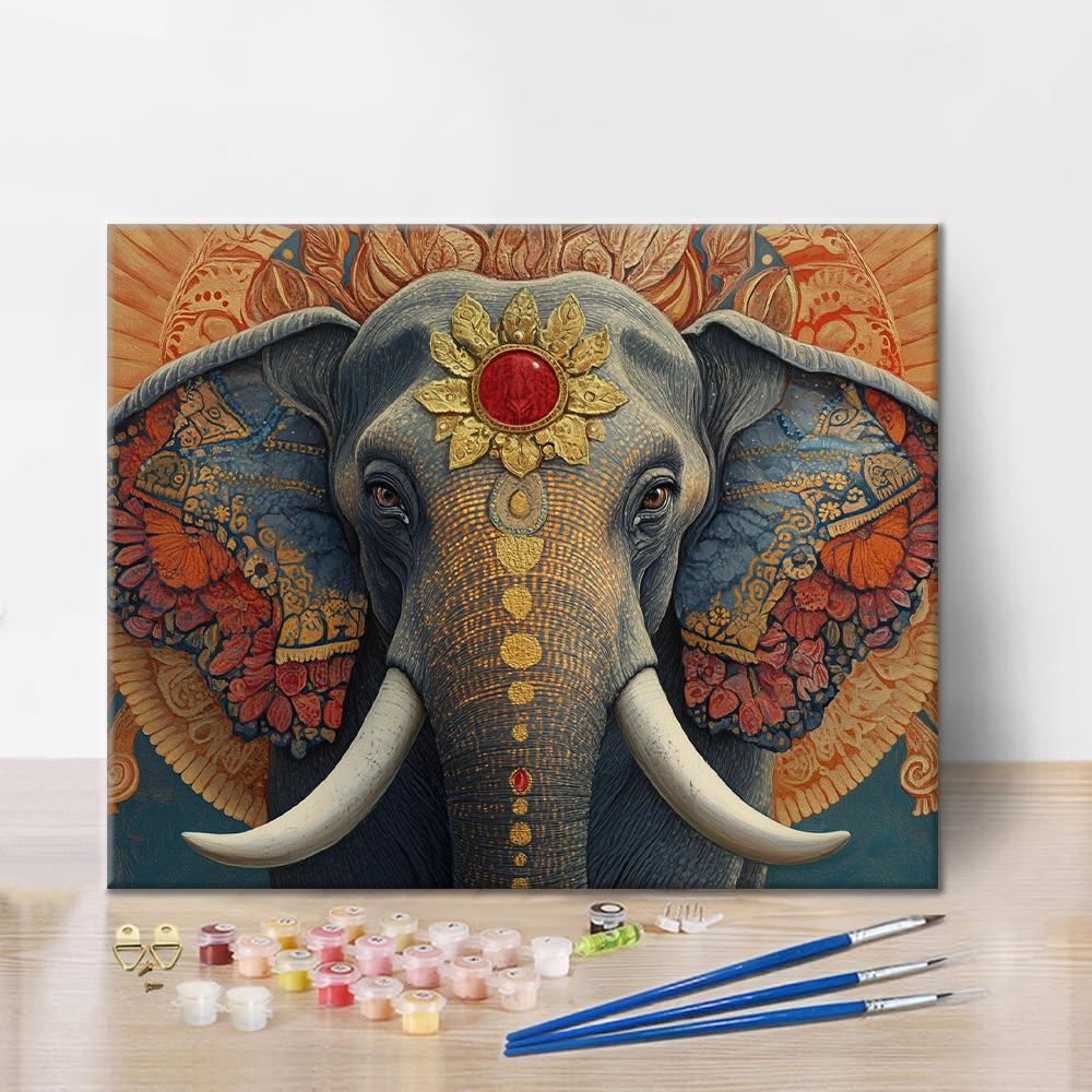 Heiliger Elefant - Malen nach Zahlen