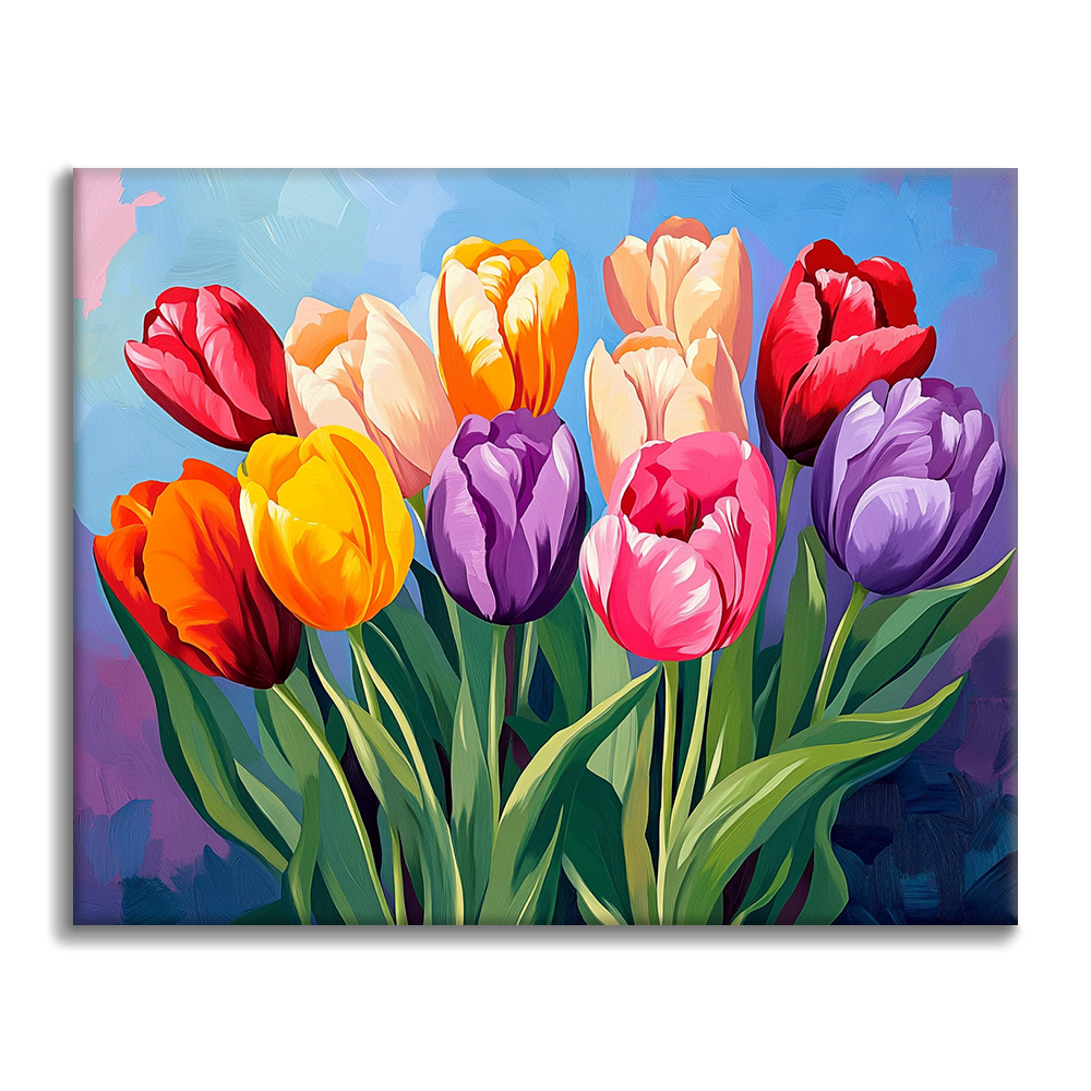 Tulpen - Malen nach Zahlen