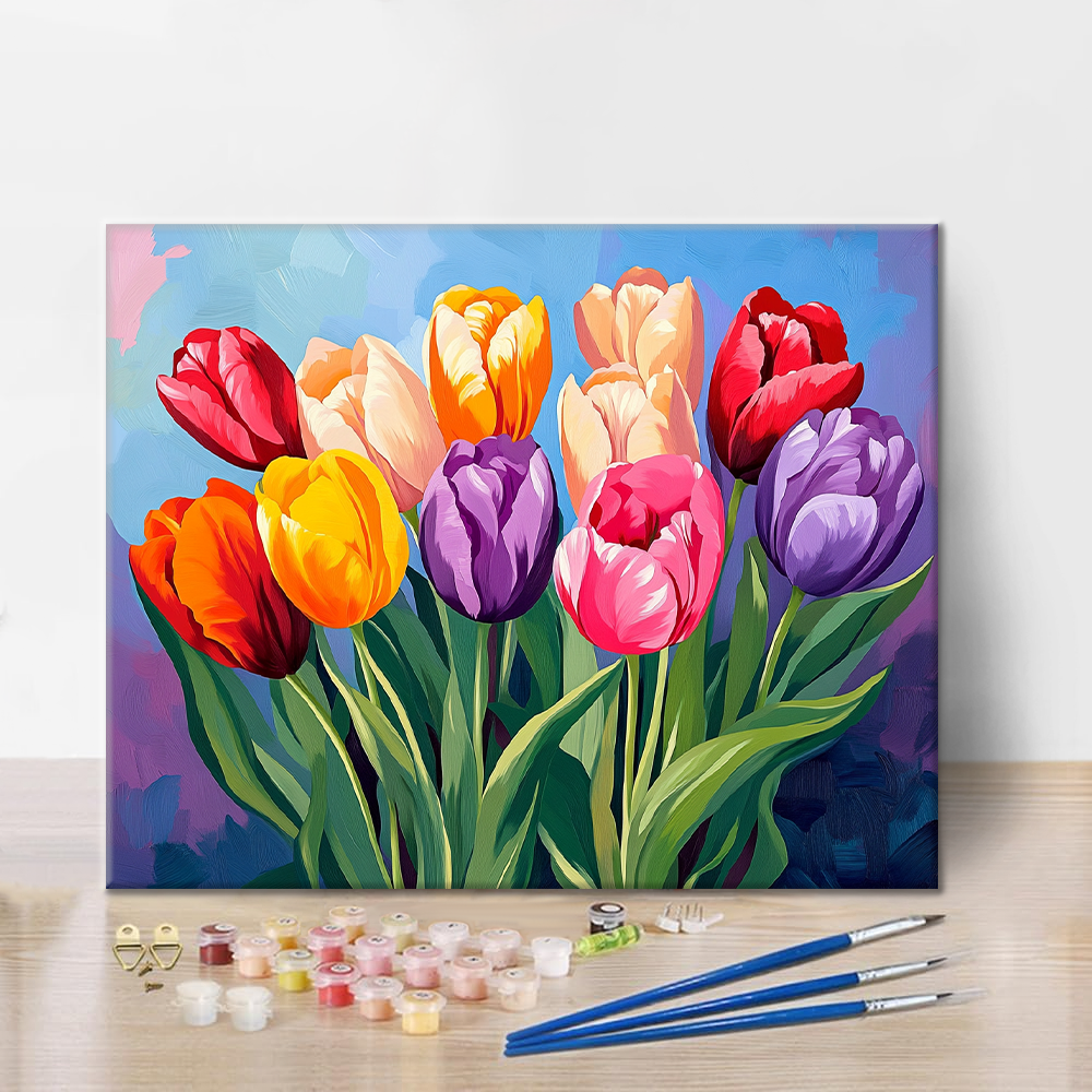 Tulpen - Malen nach Zahlen