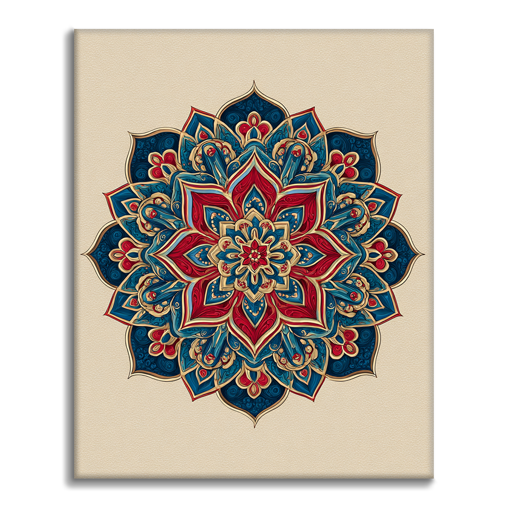 Zwillings-Mandala - Malen nach Zahlen