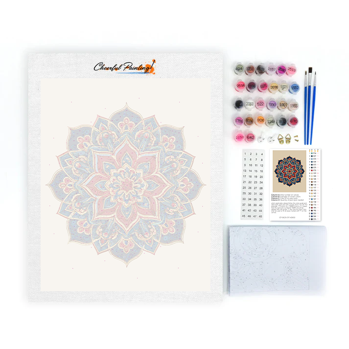 Zwillings-Mandala - Malen nach Zahlen