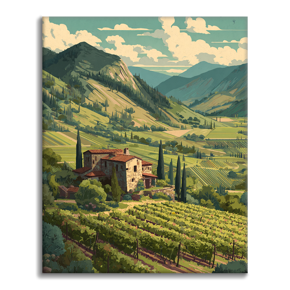 Emerald Vineyard - Malen nach Zahlen