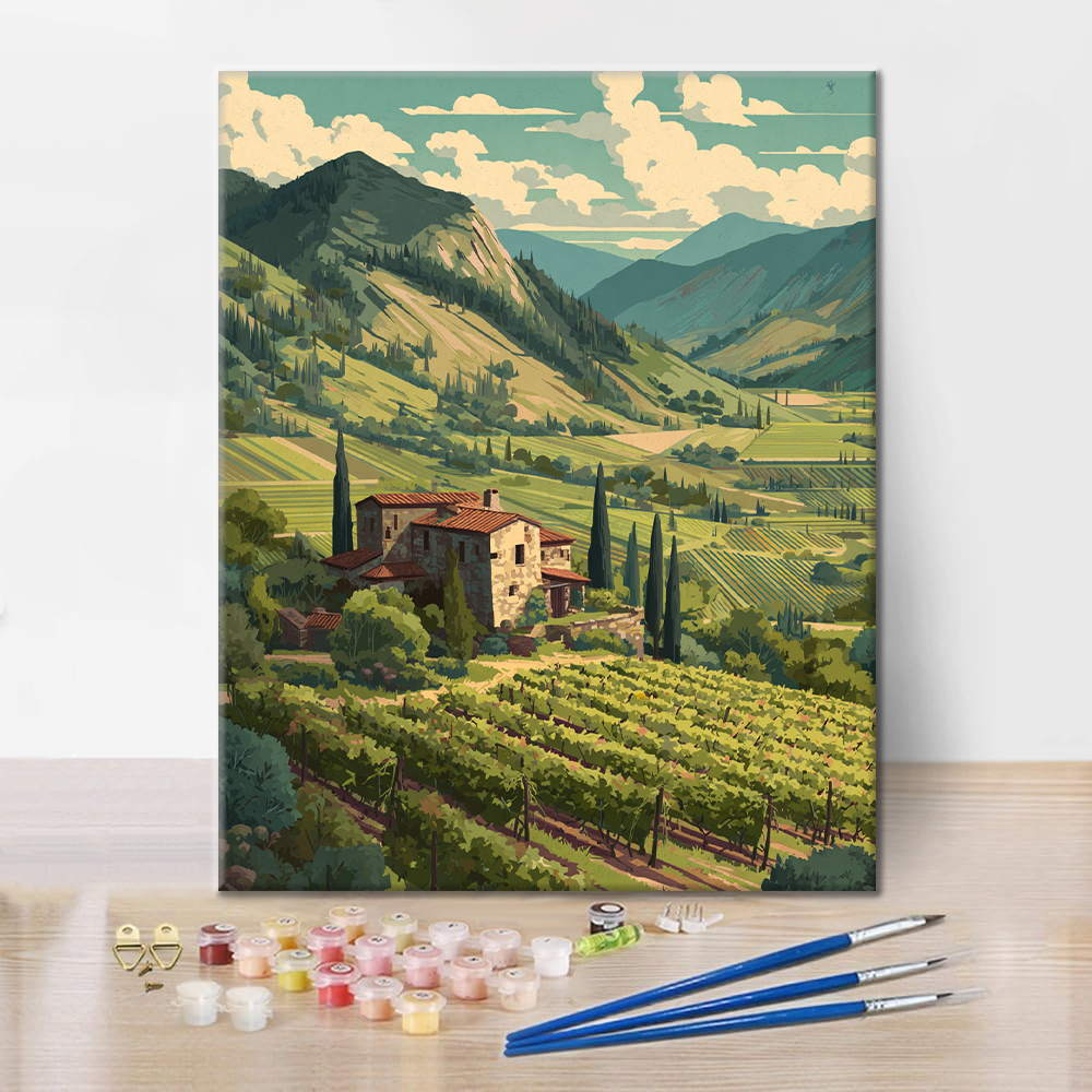 Emerald Vineyard - Malen nach Zahlen