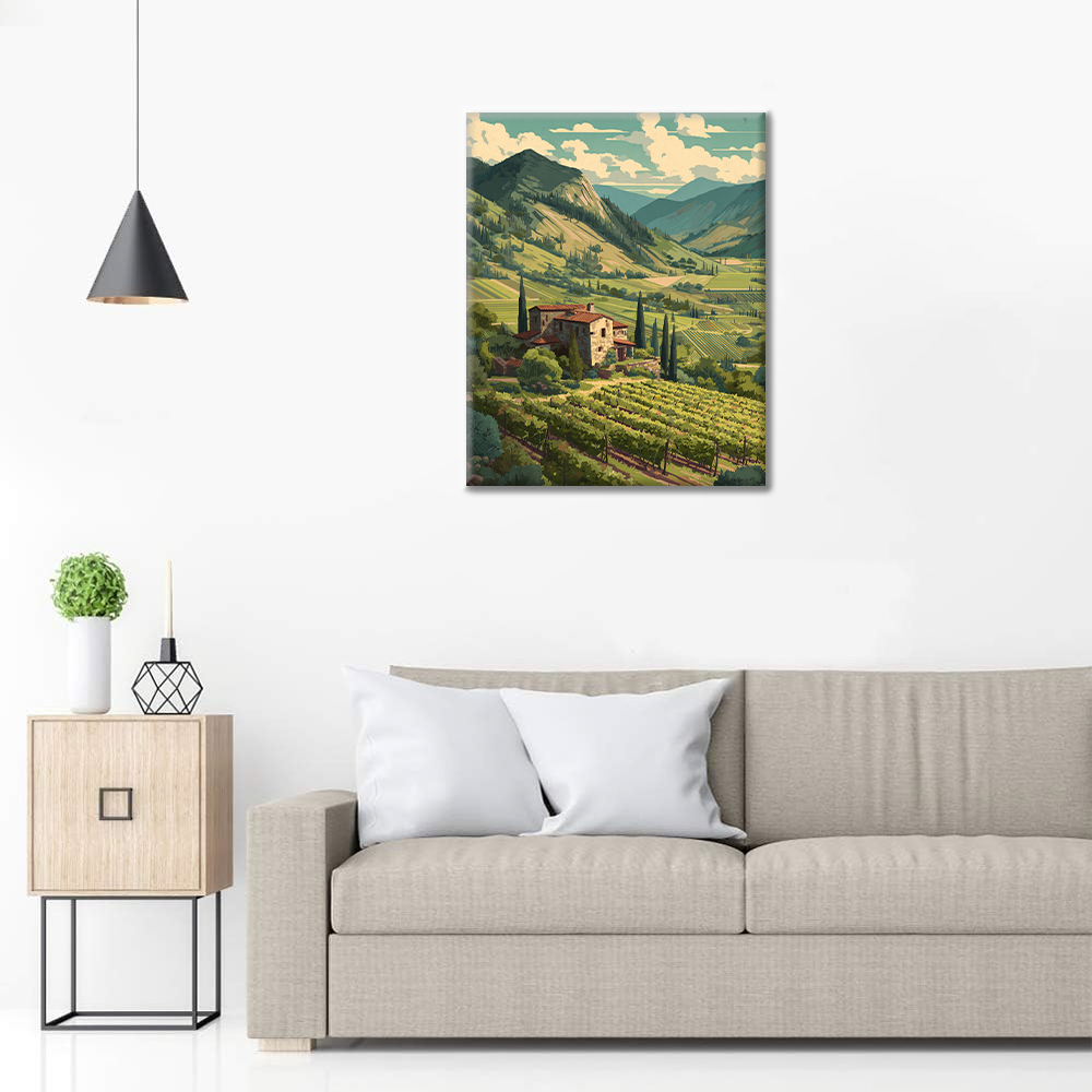 Emerald Vineyard - Malen nach Zahlen