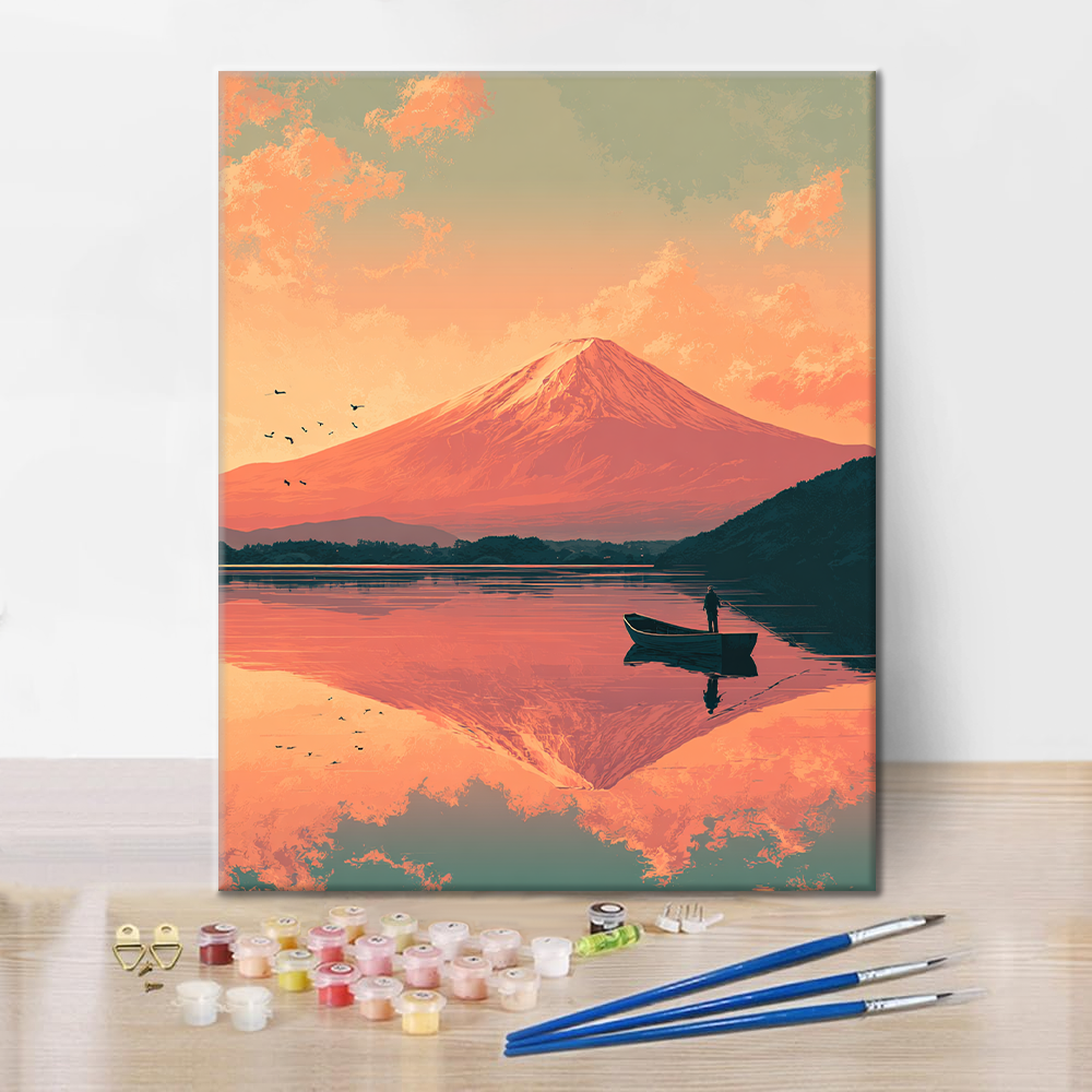 Fujisan Twilight - Malen nach Zahlen