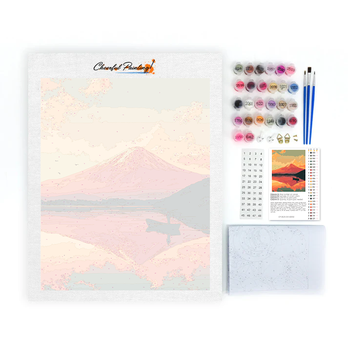 Fujisan Twilight - Malen nach Zahlen