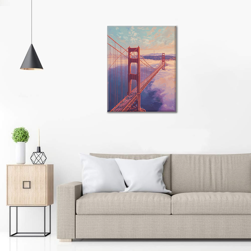 Golden Gate Bridge - Malen nach Zahlen