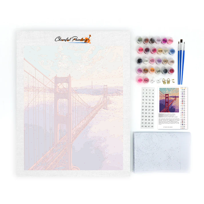 Golden Gate Bridge - Malen nach Zahlen