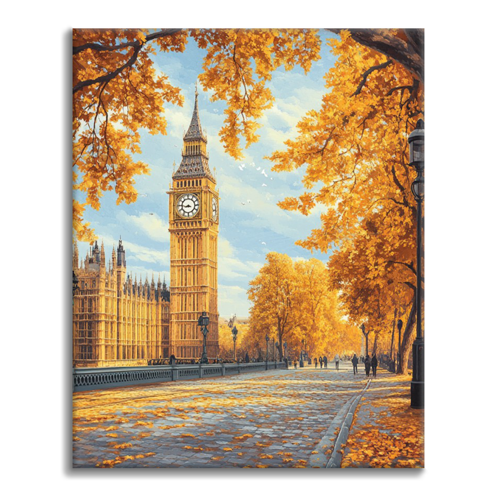 Goldenes London - Malen nach Zahlen