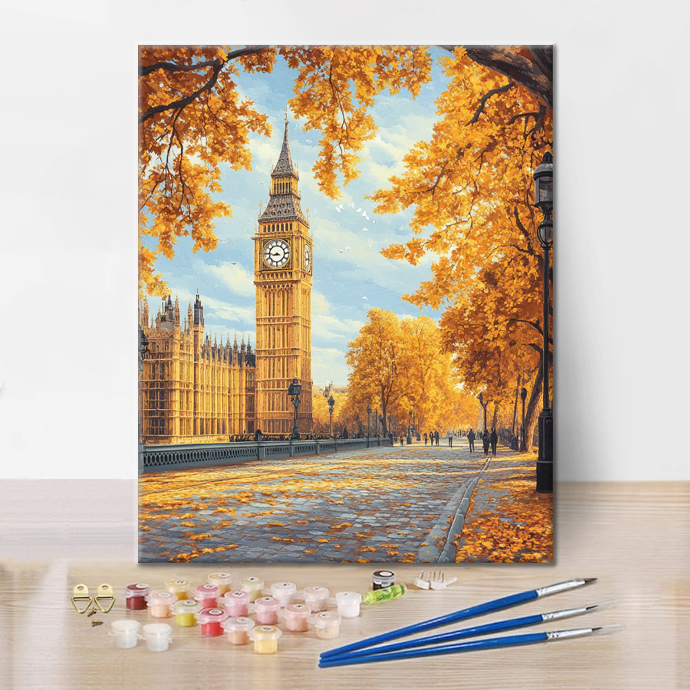 Goldenes London - Malen nach Zahlen
