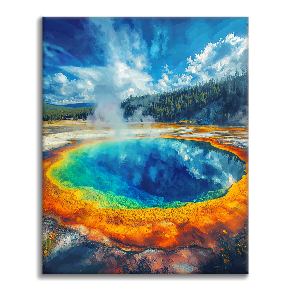 Morning Glory Pool - Malen nach Zahlen