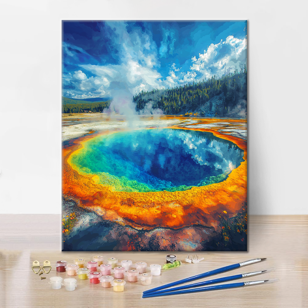 Morning Glory Pool - Malen nach Zahlen