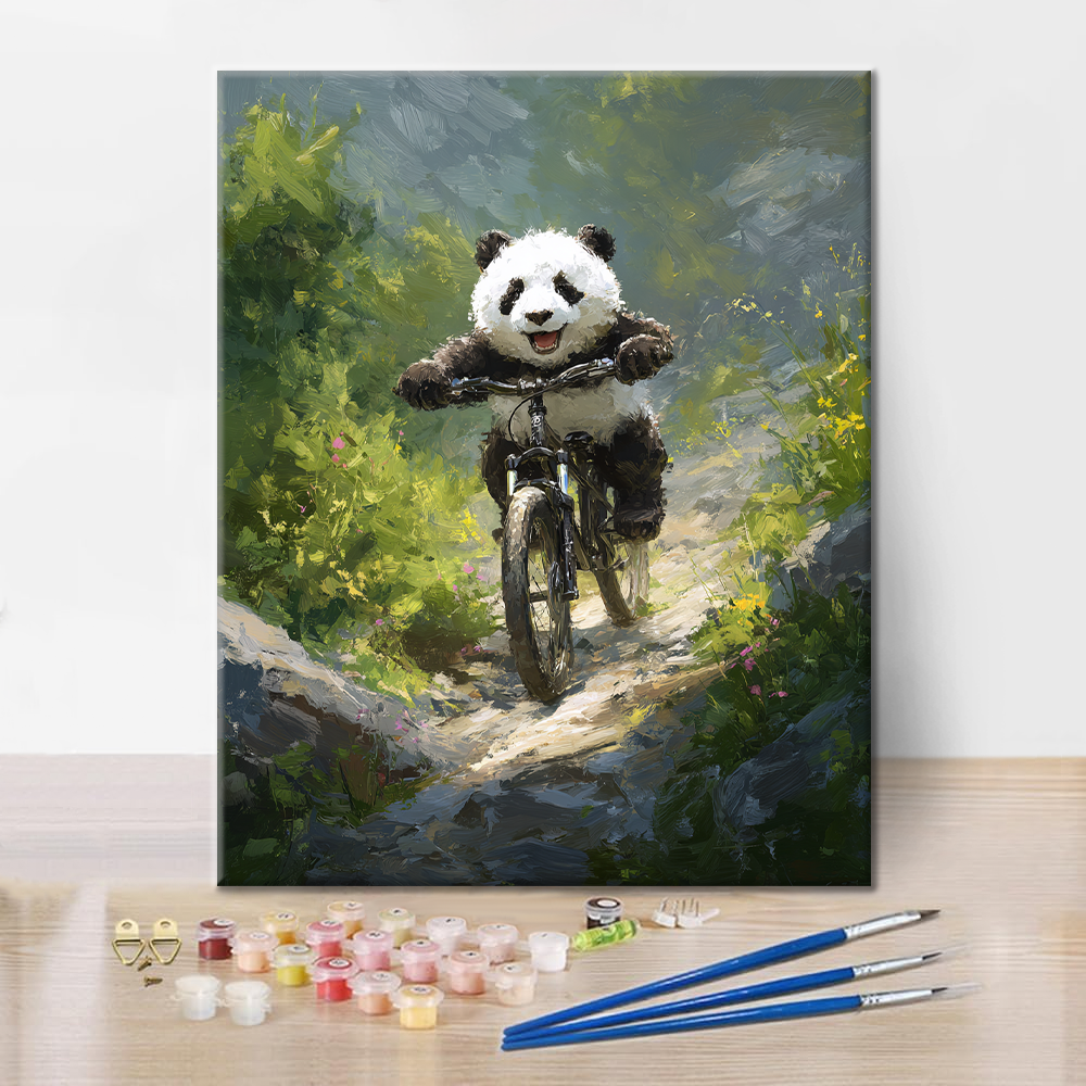 Panda Mountainbike - Malen nach Zahlen