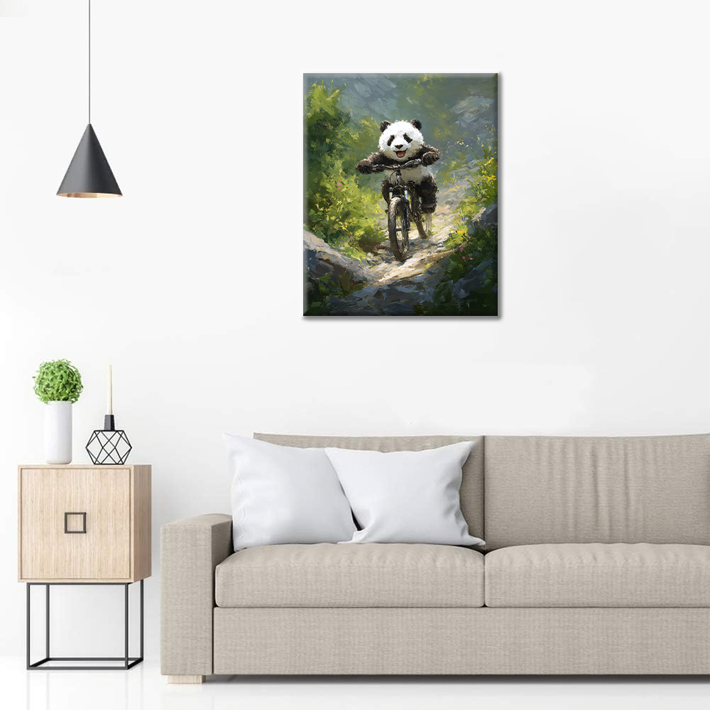 Panda Mountainbike - Malen nach Zahlen