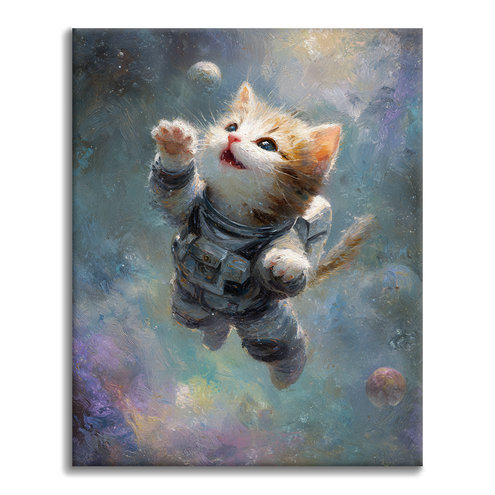 Space Kitty - Malen nach Zahlen