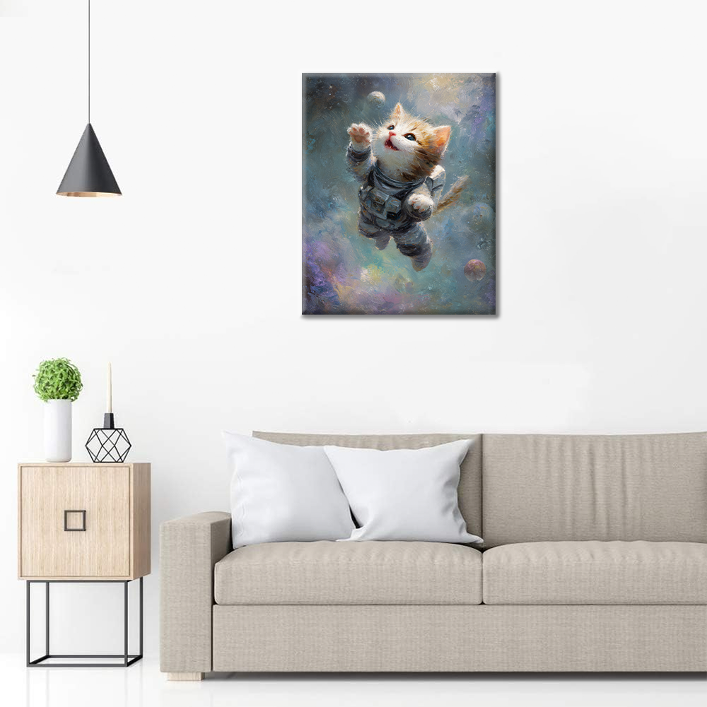 Space Kitty - Malen nach Zahlen