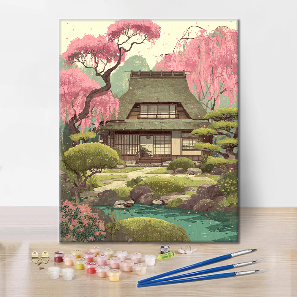 Frühling Kasuga Sakura - Malen nach Zahlen