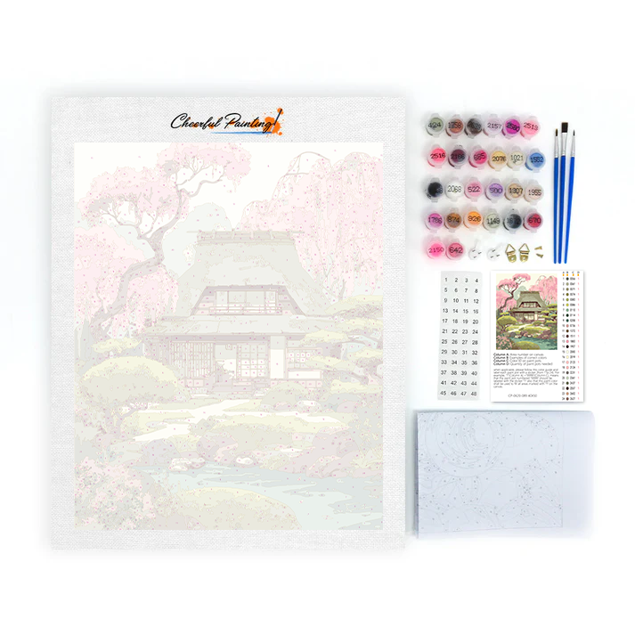Frühling Kasuga Sakura - Malen nach Zahlen