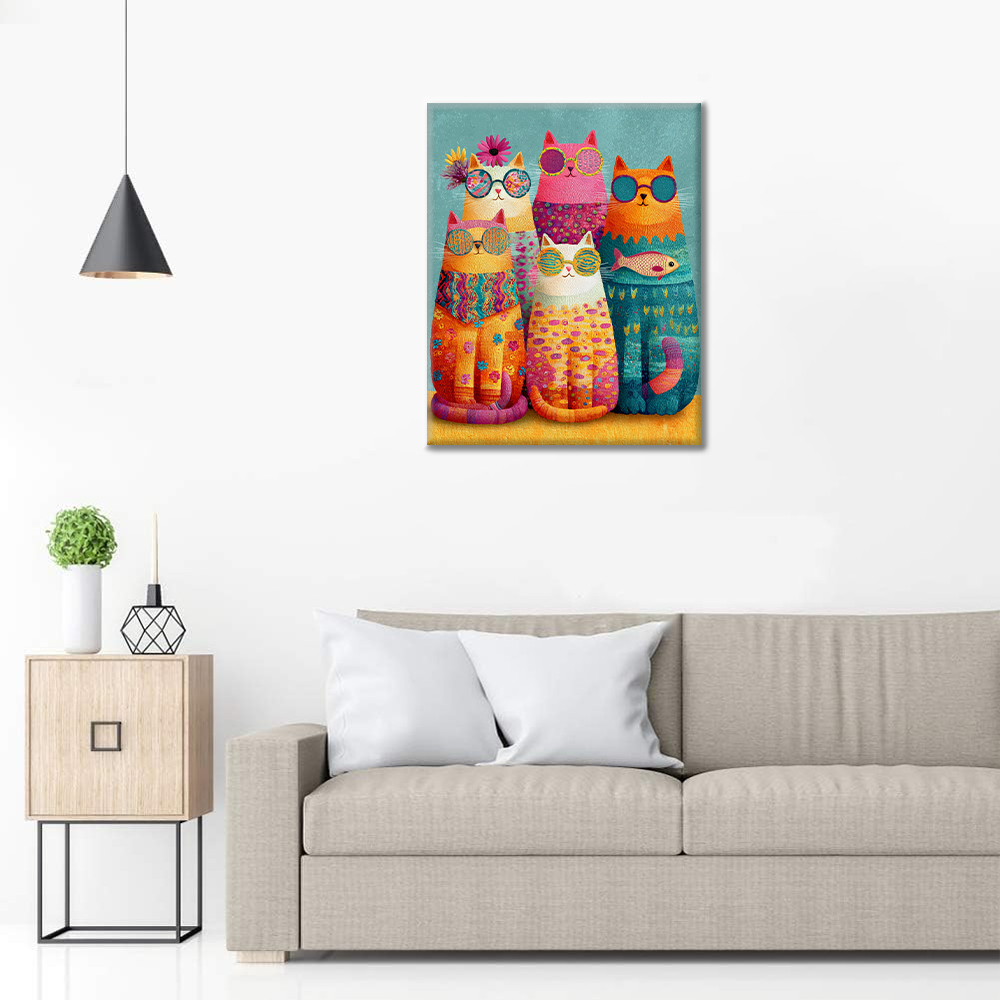 Cool Cat Crew - Malen nach Zahlen