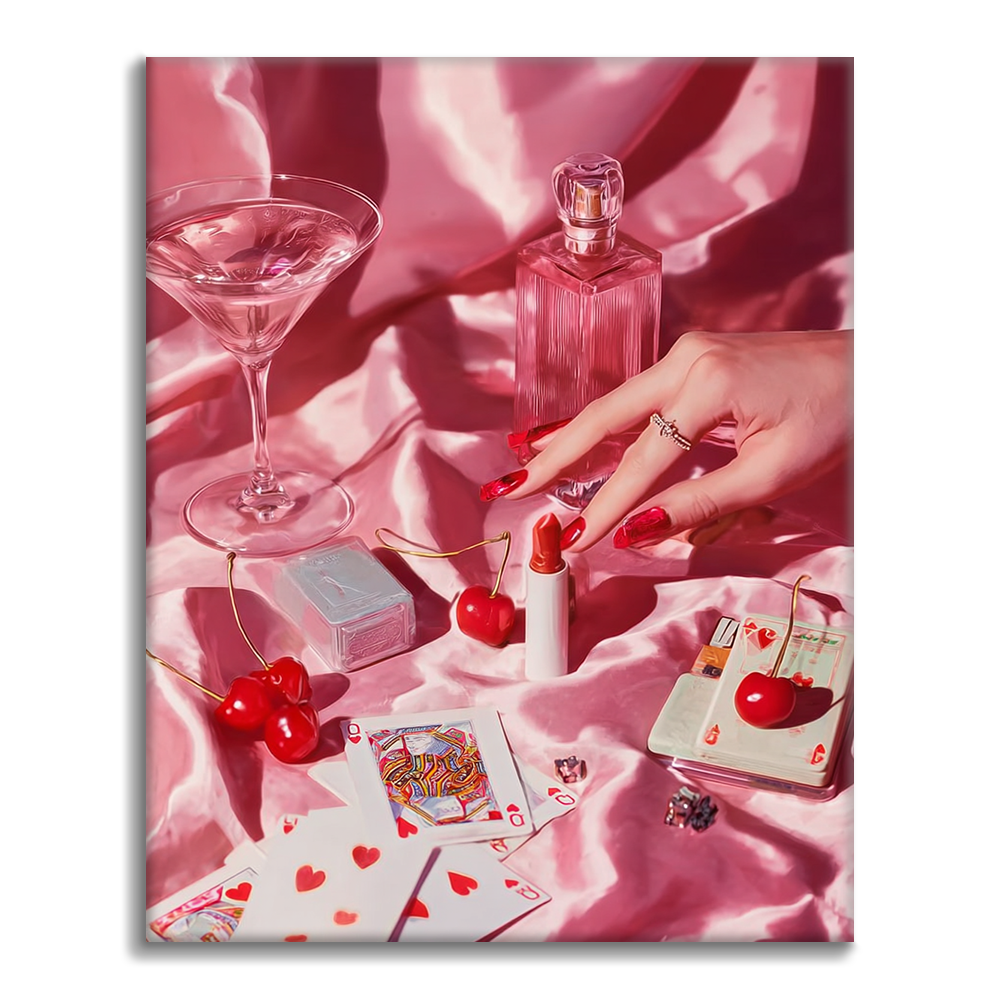 Pink Poker Party - Malen nach Zahlen