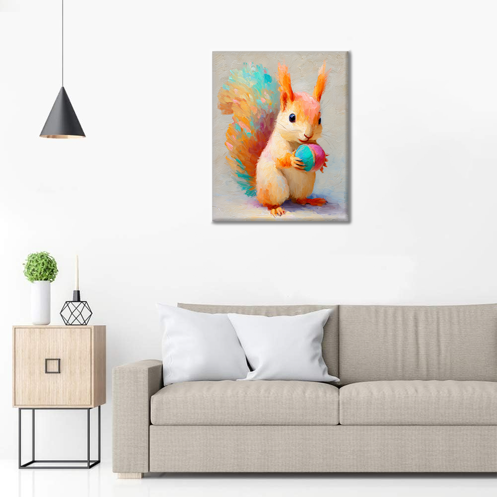 Puffy Squirrel - Malen nach Zahlen
