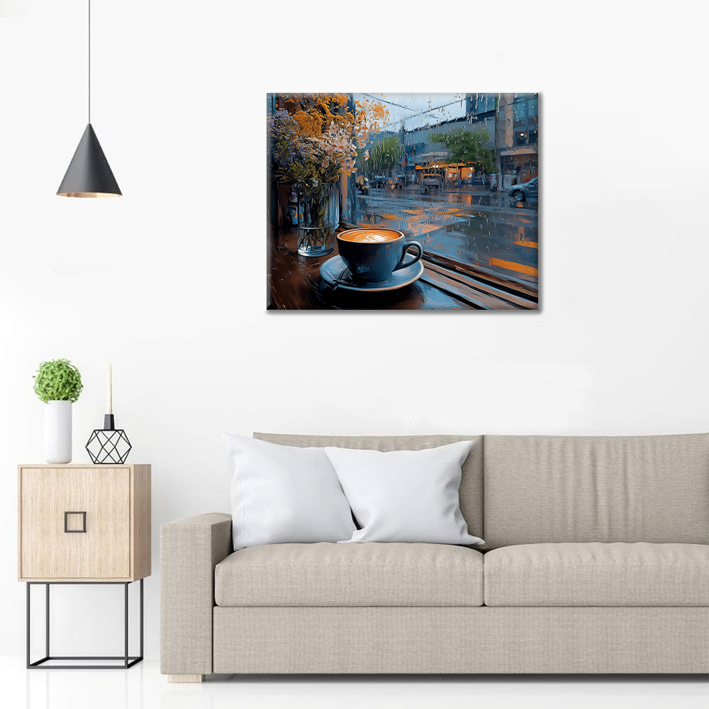 Rainy Day Café - Malen nach Zahlen