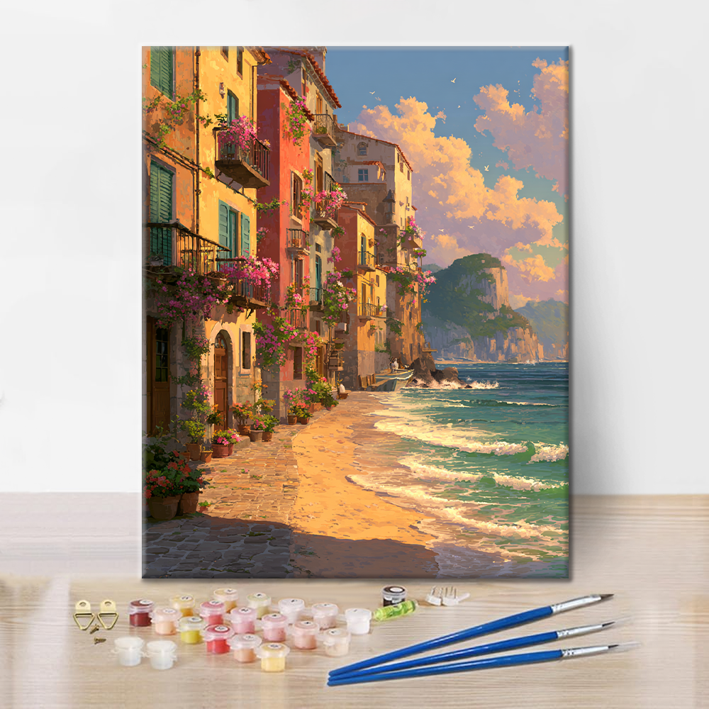 Sunset Shores - Malen nach Zahlen