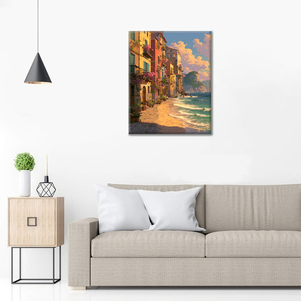 Sunset Shores - Malen nach Zahlen