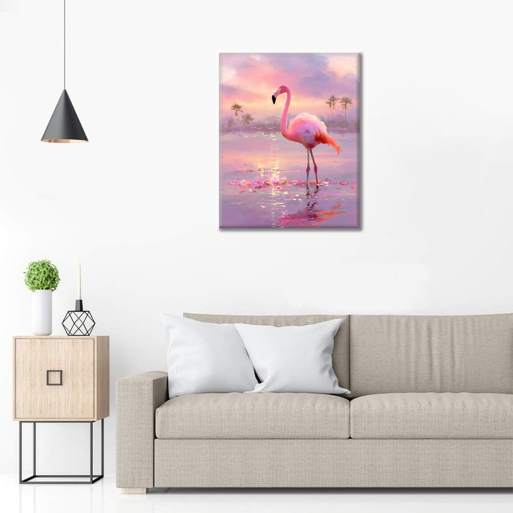 Twilight Flamingo - Malen nach Zahlen