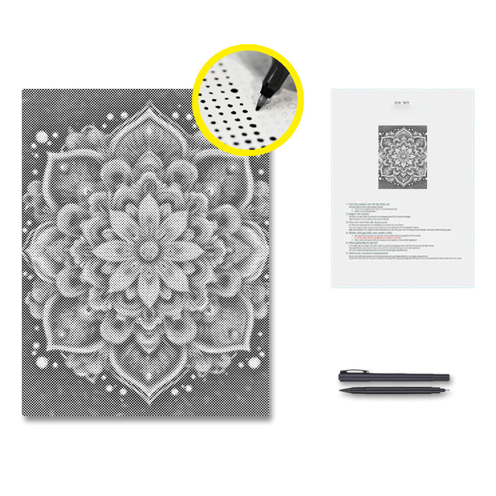 Pracht-Mandala – Punktmalerei