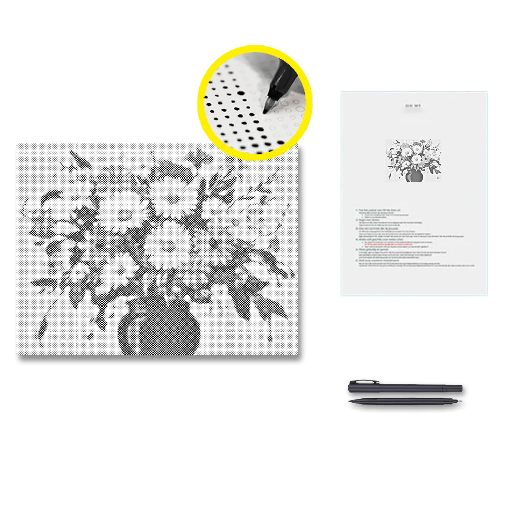 Goldene Harmonie – Punktmalerei