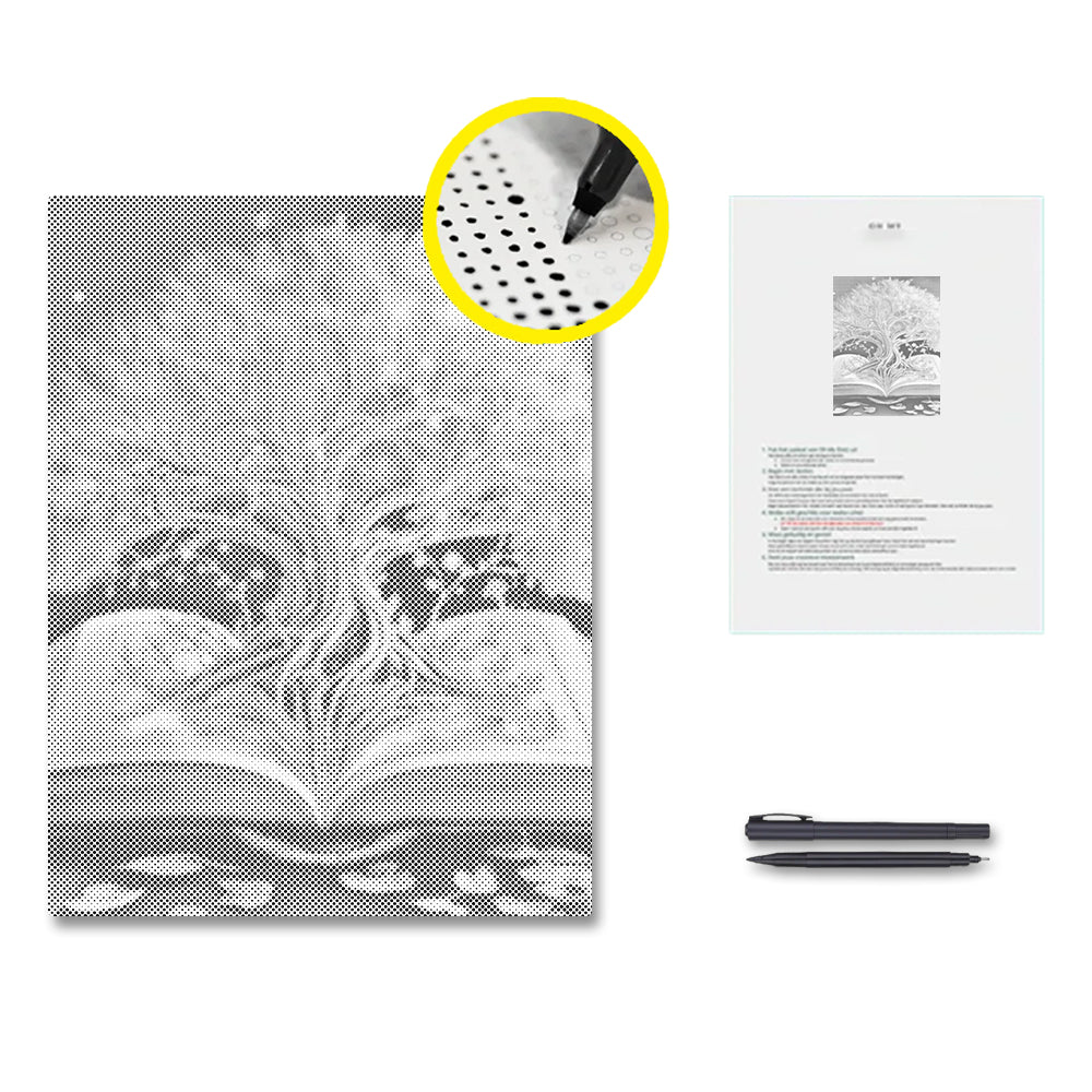 Heiliger Baum im Buch - Punktmalerei Set