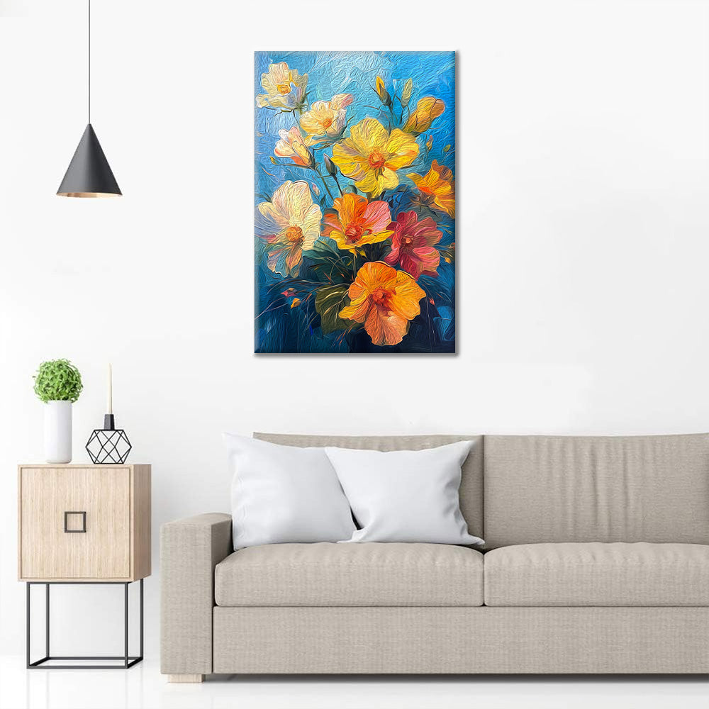 Mooie bloemen - schilderen op nummer