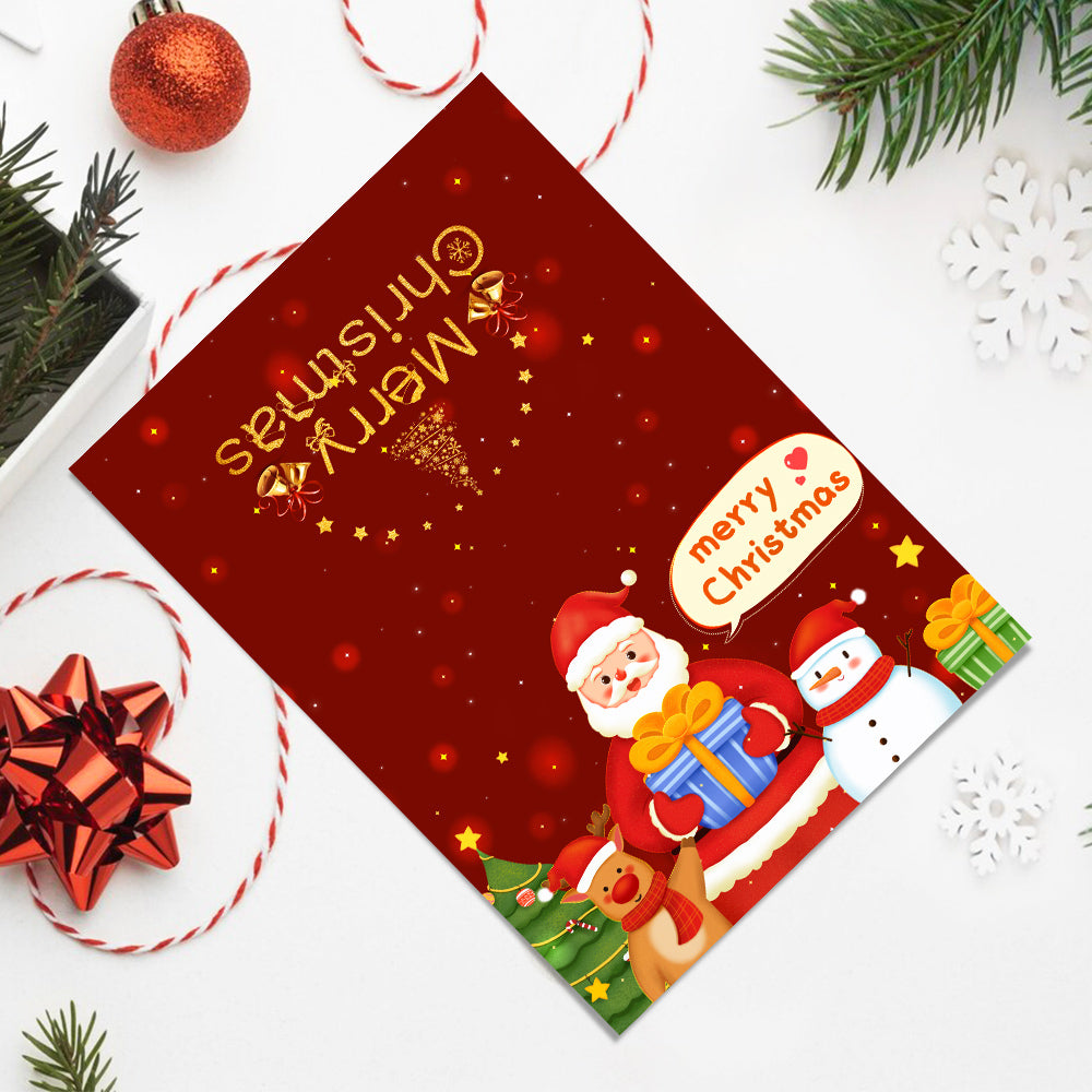 Kerstkaart V – Schilderen op nummer