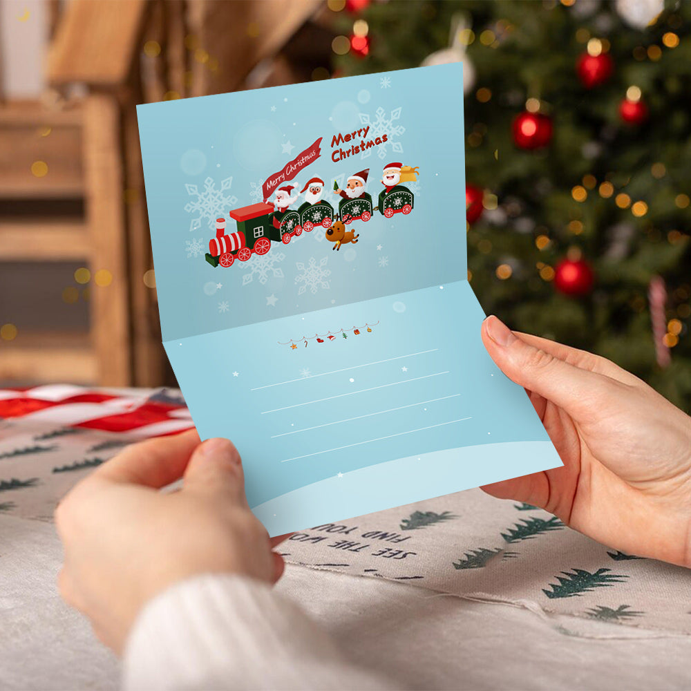 Kerstkaart V – Schilderen op nummer