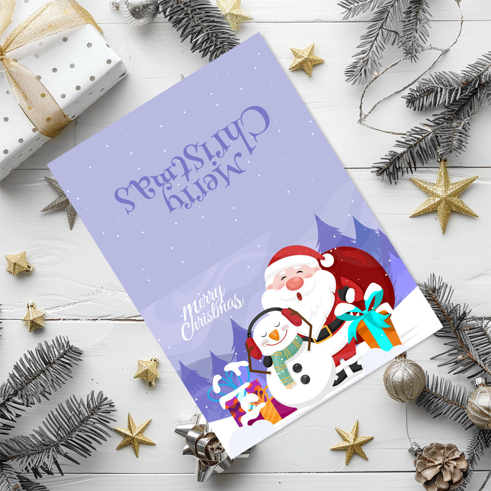 Kerstkaart V – Schilderen op nummer