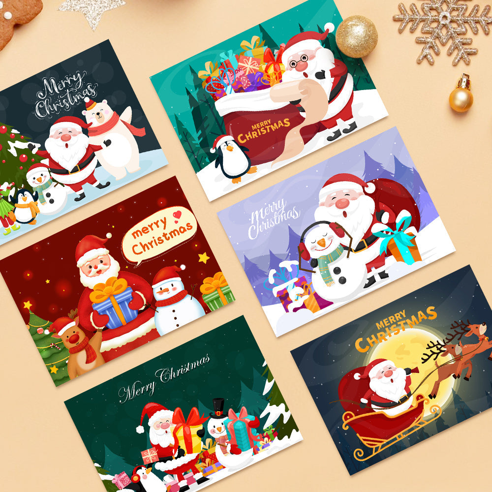 Kerstkaart V – Schilderen op nummer