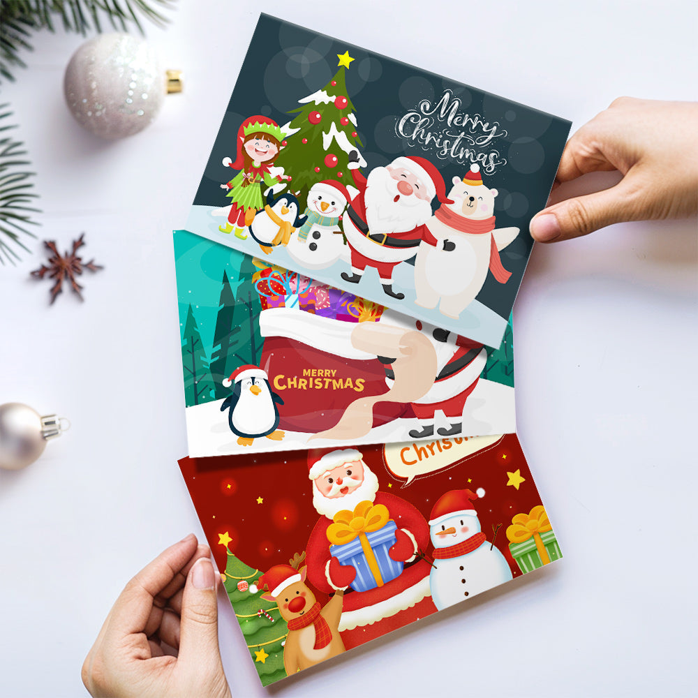 Kerstkaart V – Schilderen op nummer