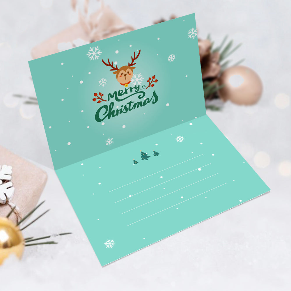 Kerstkaart V – Schilderen op nummer