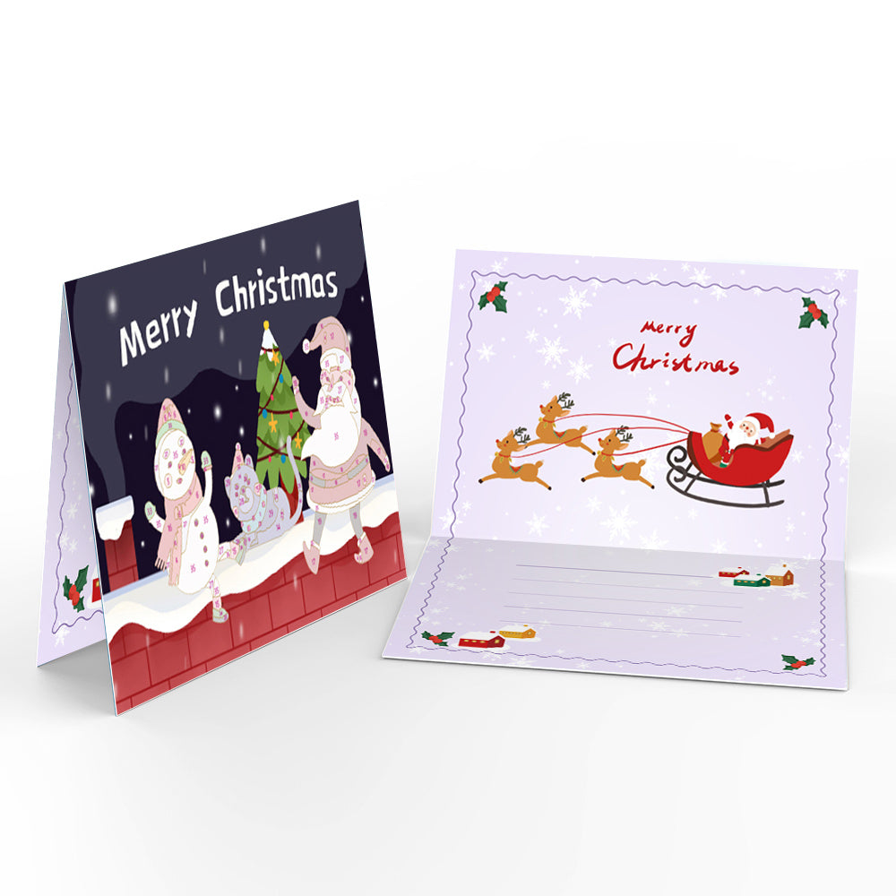 Kerstkaart I – schilderen op nummer