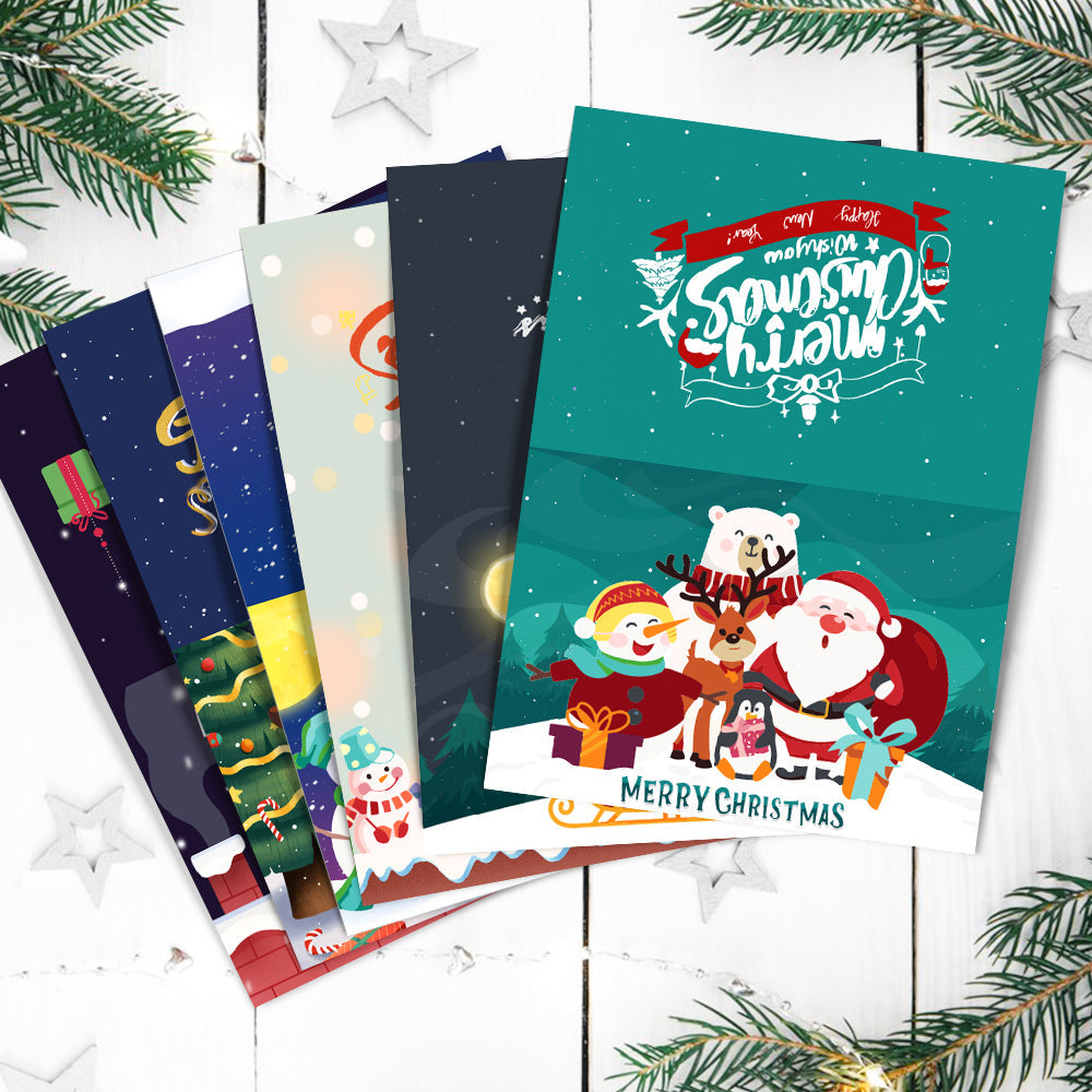 Kerstkaart I – schilderen op nummer