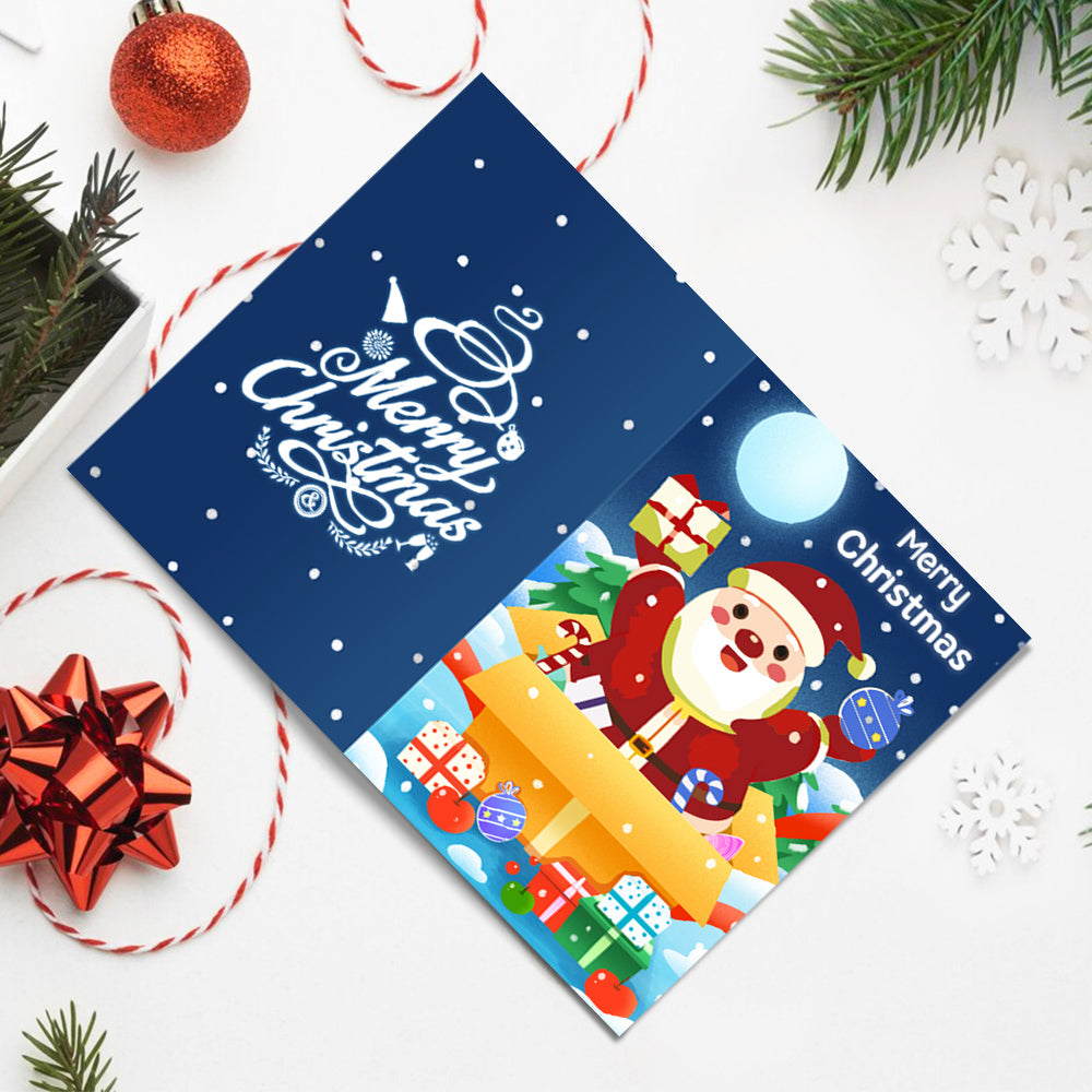 Kerstkaart IV – Schilderen op nummer