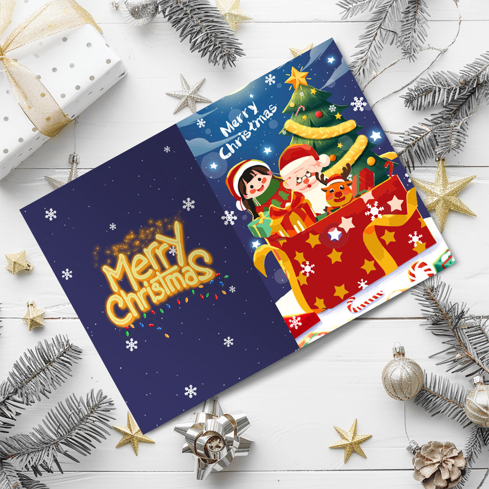Kerstkaart IV – Schilderen op nummer